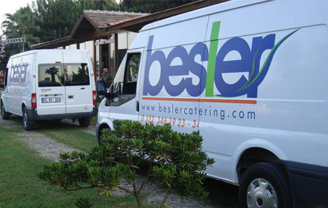 Besler Catering Lezzetleri, Son Model ve Donanımda Araçlarla Müşteriye Ulaşıyor